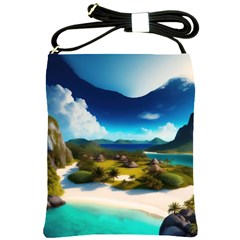 Beach Island Nature Shoulder Sling Bag