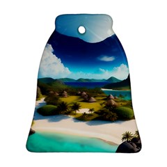 Beach Island Nature Bell Ornament (two Sides)