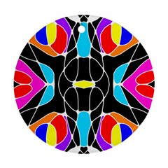 Mazipoodles Neuro Art - Rainbow 1a Ornament (round)
