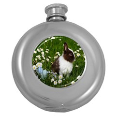 Rabbit Round Hip Flask (5 Oz) by artworkshop
