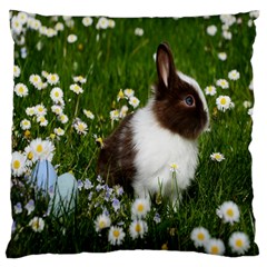 Rabbit Standard Premium Plush Fleece Cushion Case (one Side) by artworkshop