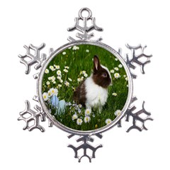 Rabbit Metal Large Snowflake Ornament