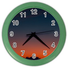 Sky Gradient Color Wall Clock by artworkshop