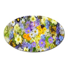 Spring Flowers Oval Magnet by artworkshop