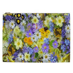 Spring Flowers Cosmetic Bag (xxl) by artworkshop
