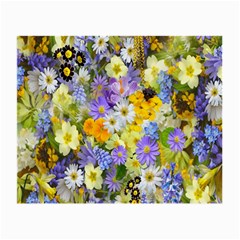 Spring Flowers Small Glasses Cloth (2 Sides) by artworkshop