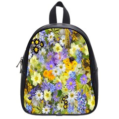 Spring Flowers School Bag (small) by artworkshop