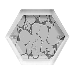 Stones Hexagon Wood Jewelry Box by artworkshop