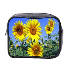 Sunflower Gift Mini Toiletries Bag (two Sides) by artworkshop