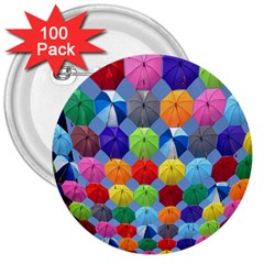 Umbrella 3  Buttons (100 Pack) 