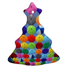 Umbrella Christmas Tree Ornament (two Sides)