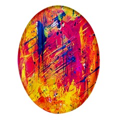 Various Colors Oval Glass Fridge Magnet (4 Pack) by artworkshop