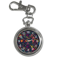 Doodle Pattern Key Chain Watches by Grandong