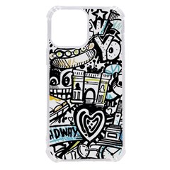 New York City Nyc Broadway Doodle Art Iphone 13 Pro Max Tpu Uv Print Case by Grandong