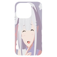 Emilia Rezero Iphone 14 Pro Black Uv Print Case by artworkshop