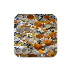 Wallpapper Rubber Square Coaster (4 Pack)