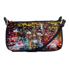 Water Droplets Shoulder Clutch Bag by artworkshop