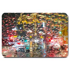 Water Droplets Large Doormat by artworkshop