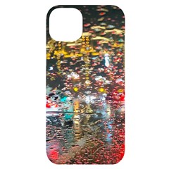 Water Droplets Iphone 14 Plus Black Uv Print Case by artworkshop