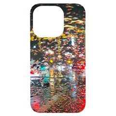 Water Droplets Iphone 14 Pro Black Uv Print Case by artworkshop