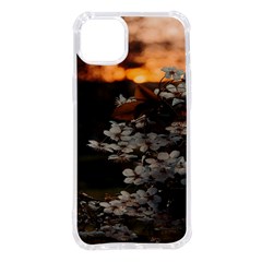 White Flower Iphone 14 Plus Tpu Uv Print Case by artworkshop