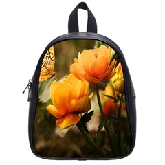 Yellow Butterfly Flower School Bag (small)