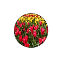 Yellow Pink Red Flowers Hat Clip Ball Marker