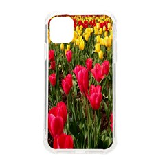 Yellow Pink Red Flowers Iphone 11 Tpu Uv Print Case by artworkshop