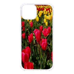 Yellow Pink Red Flowers Iphone 13 Tpu Uv Print Case by artworkshop