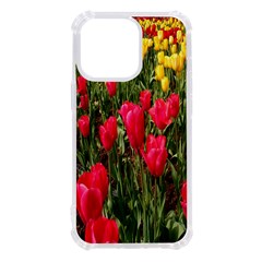 Yellow Pink Red Flowers Iphone 13 Pro Tpu Uv Print Case by artworkshop