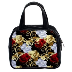 Roses Seamless Pattern Classic Handbag (two Sides)