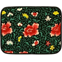 Background Vintage Japanese Design Fleece Blanket (Mini)