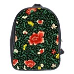 Background Vintage Japanese Design School Bag (Large) Front