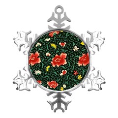 Background Vintage Japanese Design Metal Small Snowflake Ornament