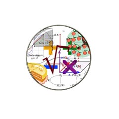 Mathematics Formula Physics School Hat Clip Ball Marker (4 Pack) by Grandong