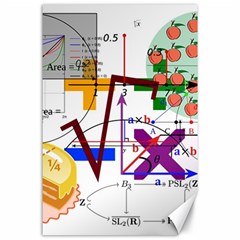 Mathematics Formula Physics School Canvas 24  X 36  by Grandong