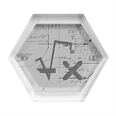 Mathematics Formula Physics School Hexagon Wood Jewelry Box by Grandong