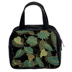 Autumn Fallen Leaves Dried Leaves Classic Handbag (two Sides)