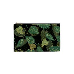 Autumn Fallen Leaves Dried Leaves Cosmetic Bag (small) by Grandong