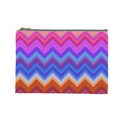 Pattern Chevron Zigzag Background Cosmetic Bag (large)