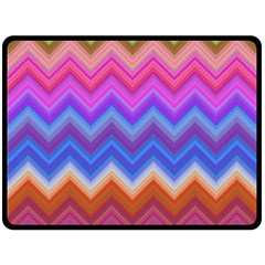 Pattern Chevron Zigzag Background Two Sides Fleece Blanket (large) by Grandong