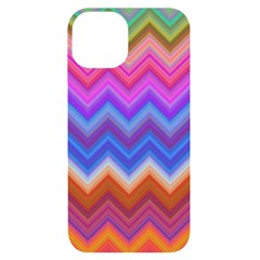 Pattern Chevron Zigzag Background Iphone 14 Black Uv Print Case by Grandong