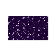 Vector Seamless Dark Zodiac Sign Star Symbol Pattern Sticker Rectangular (100 Pack)