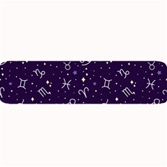 Vector Seamless Dark Zodiac Sign Star Symbol Pattern Large Bar Mat by Grandong