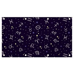 Vector Seamless Dark Zodiac Sign Star Symbol Pattern Banner And Sign 7  X 4  by Grandong