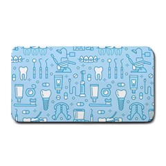 Dentist Blue Seamless Pattern Medium Bar Mat by Grandong