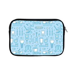 Dentist Blue Seamless Pattern Apple Ipad Mini Zipper Cases by Grandong