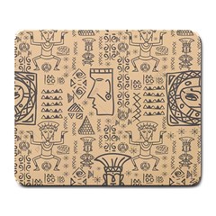Aztec Tribal African Egyptian Style Seamless Pattern Vector Antique Ethnic Large Mousepad by Grandong