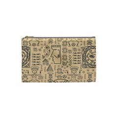 Aztec Tribal African Egyptian Style Seamless Pattern Vector Antique Ethnic Cosmetic Bag (small) by Grandong