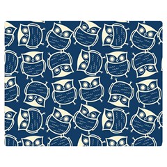 Cute Seamless Owl Background Pattern Premium Plush Fleece Blanket (medium) by Grandong